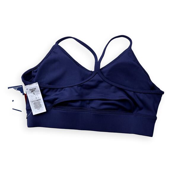 Reebok ID Train Tri-Back Sports Bra - Medium Support L NWT - Picture 4 of 5